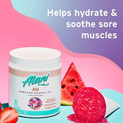 Alani Nu Alani Nu BCAA Hawaiian Shaved Ice | Branch Chain Essential Amino Acids | 2:1:1 Formula | Supplement Powder | Muscle Recovery Vitamins for Post-Workout | 30 Servings