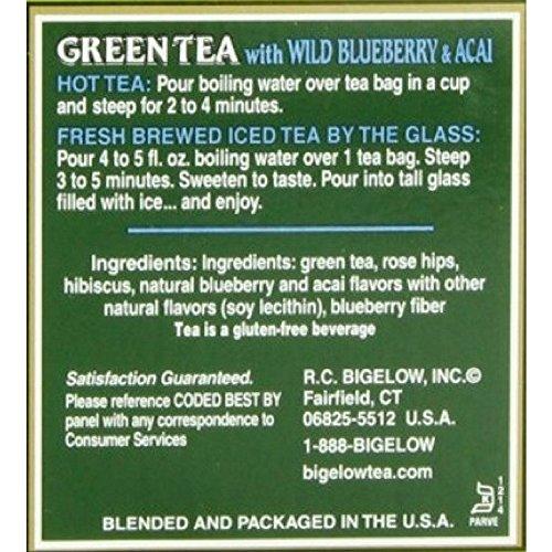 Bigelow Bigelow Green Tea With Blueberry 20 Ct