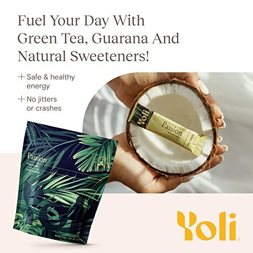 Yoli Yoli Passion Energy Drink Powder Mix - Natural Energy Drink Mix for Endurance and Stamina, Bulk 90 Servings - Pina Colada Flavor