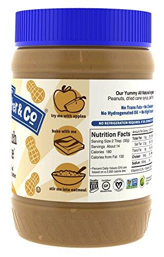 Peanut Butter & Co. Peanut Butter & Co. Crunch Time Peanut Butter, Non-GMO Project Verified, Gluten Free, Vegan, 16 Ounce Jars (Pack of 2)
