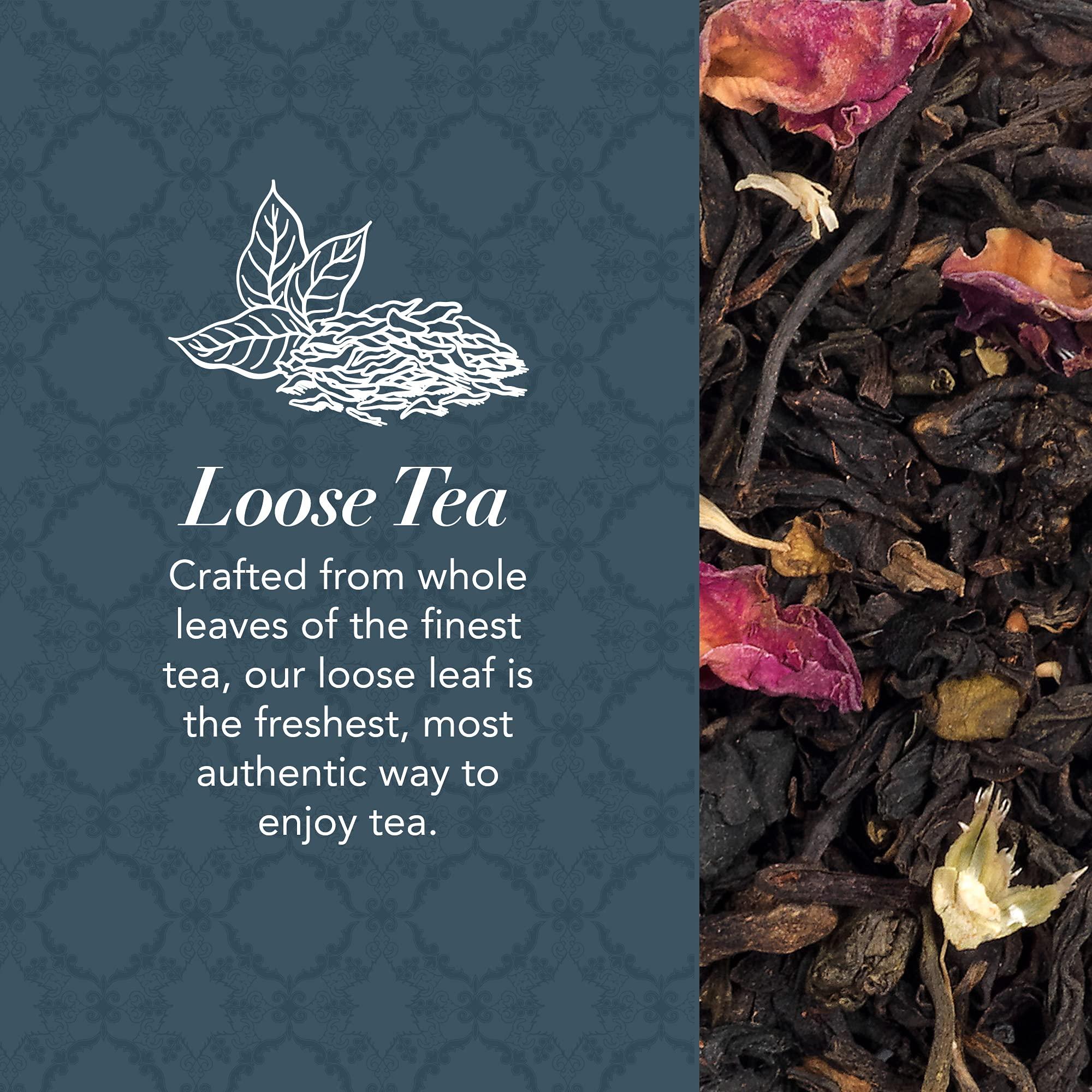 Whittard Whittard of Chelsea - Tea Discoveries English Rose Caddy - Black Loose Leaf Tea, Vegetarian, Vegan Friendly, Resealable Tea Tin (100g, 1ct)