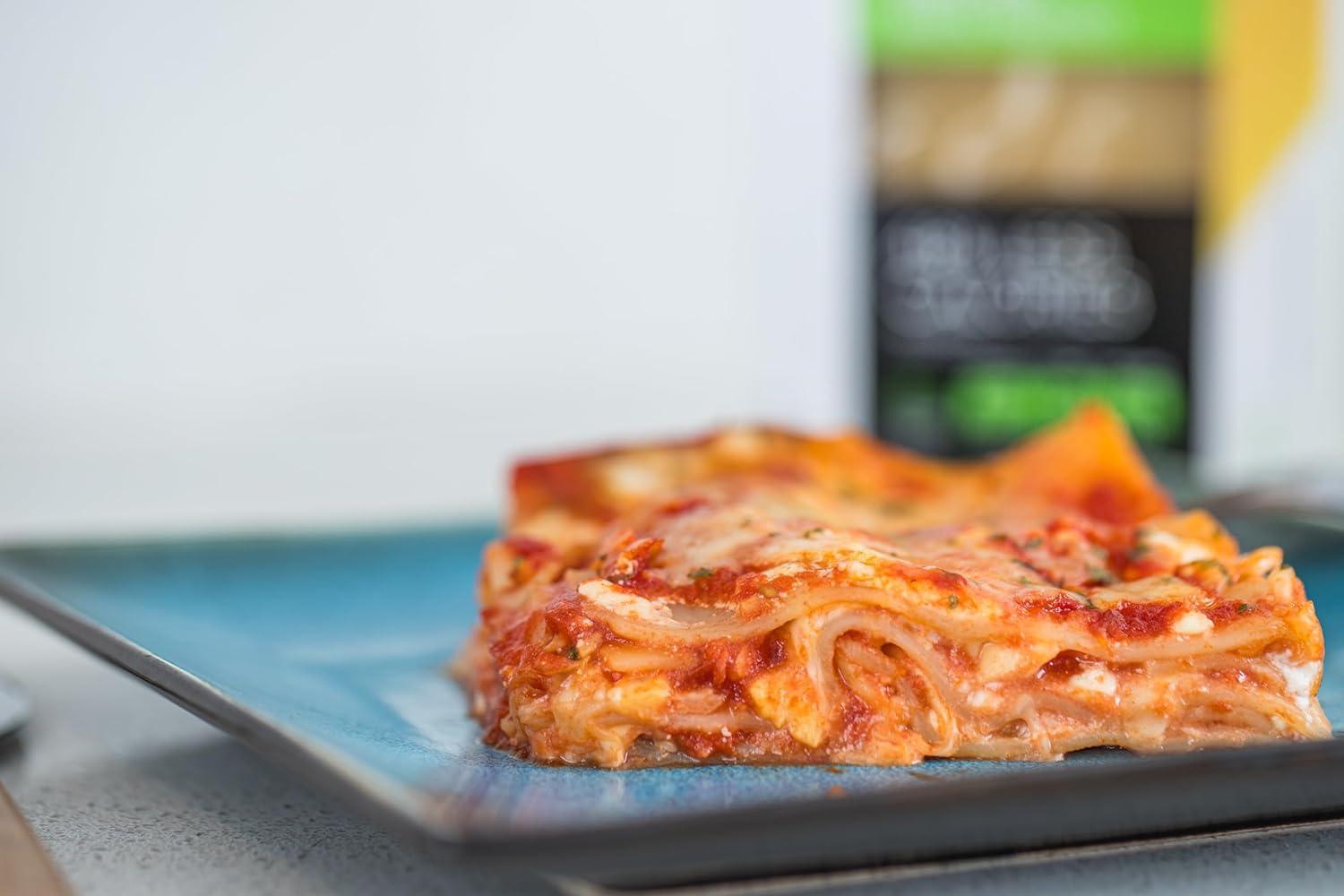 Fiber Gourmet Fiber Gourmet Pasta - Light Lasagna Pasta - Low Net Carb, Fiber-Rich, Low Calorie, Healthy Pasta - Made in Italy, Kosher, Vegan, Non-GMO - 8 Oz, Pack of 2