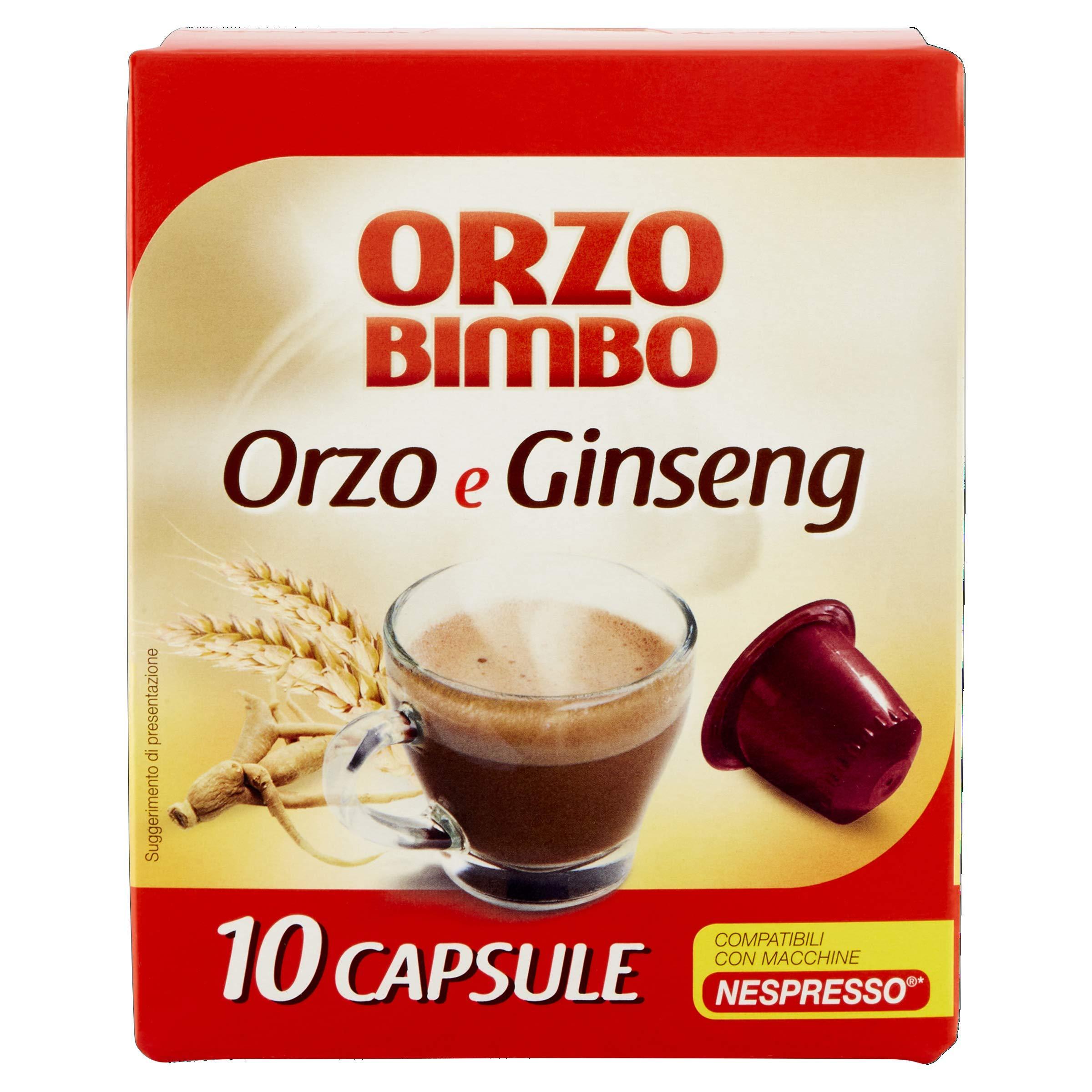 Orzo Bimbo Orzo Bimbo : "Orzo E Ginseng" ,10 Orzo Capsules - Nespresso Compatible 54g
