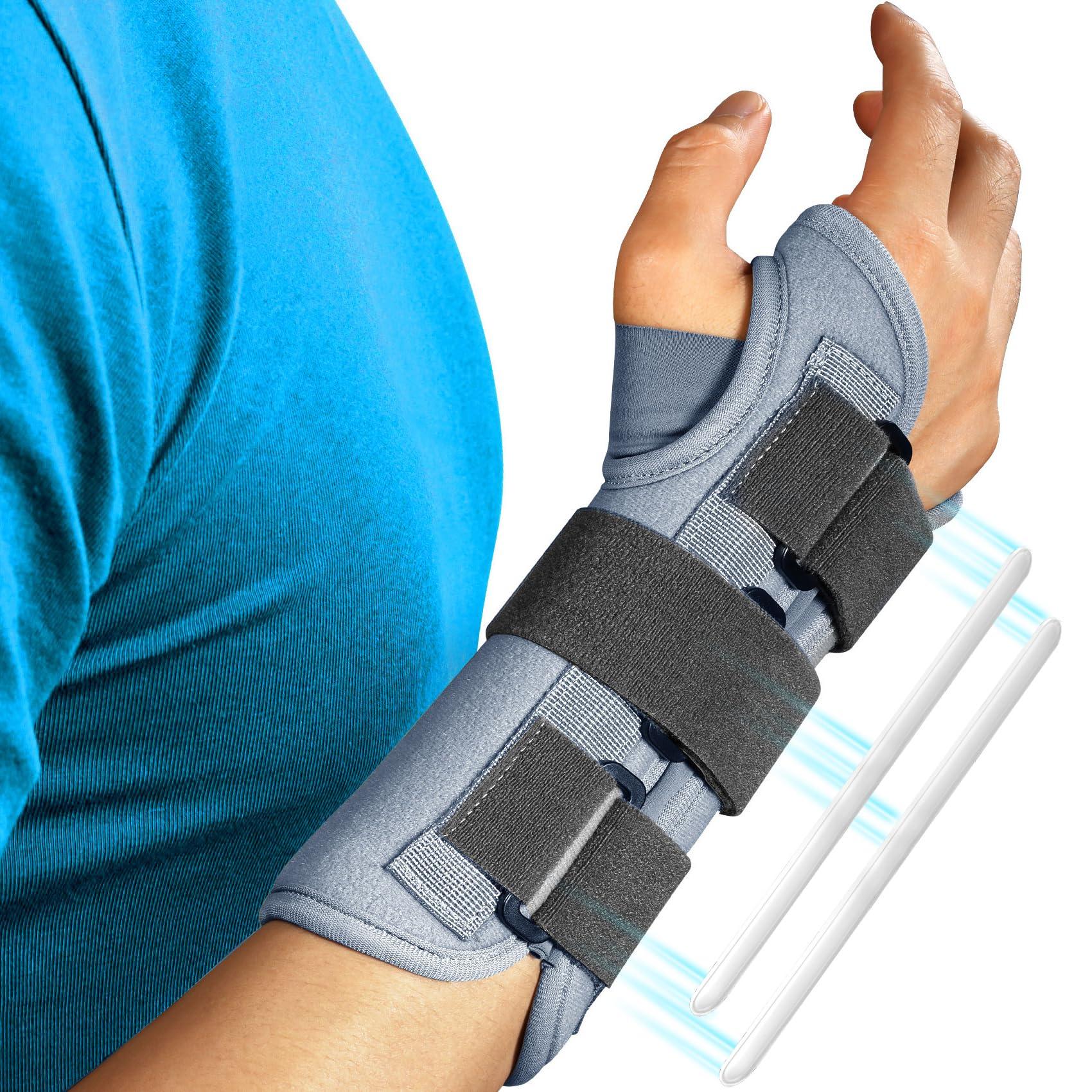 FEATOL FEATOL Wrist Brace Splint Carpal Tunnel for Women Men, Night Wrist Sleep Support Brace, Right Hand, Medium/Large, Pain Relief for Sprain, Carpal Tunnel, Syndrome,Arthritis, Tendonitis