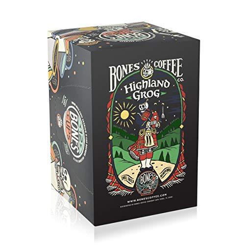 Bones Coffee Company Bones Coffee Company Flavored Coffee Bones Cups Highland Grog Butterscotch Caramel | 12ct Single-Serve Coffee Pods Compatible with Keurig 1.0 & 2.0 Keurig Coffee Maker