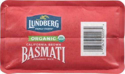 Lundberg Lundberg Basmati Rice, Organic Long Grain Brown Rice - Non-Sticky, Fluffy Aromatic Rice Grown in California, Pantry Staples, 32 Oz