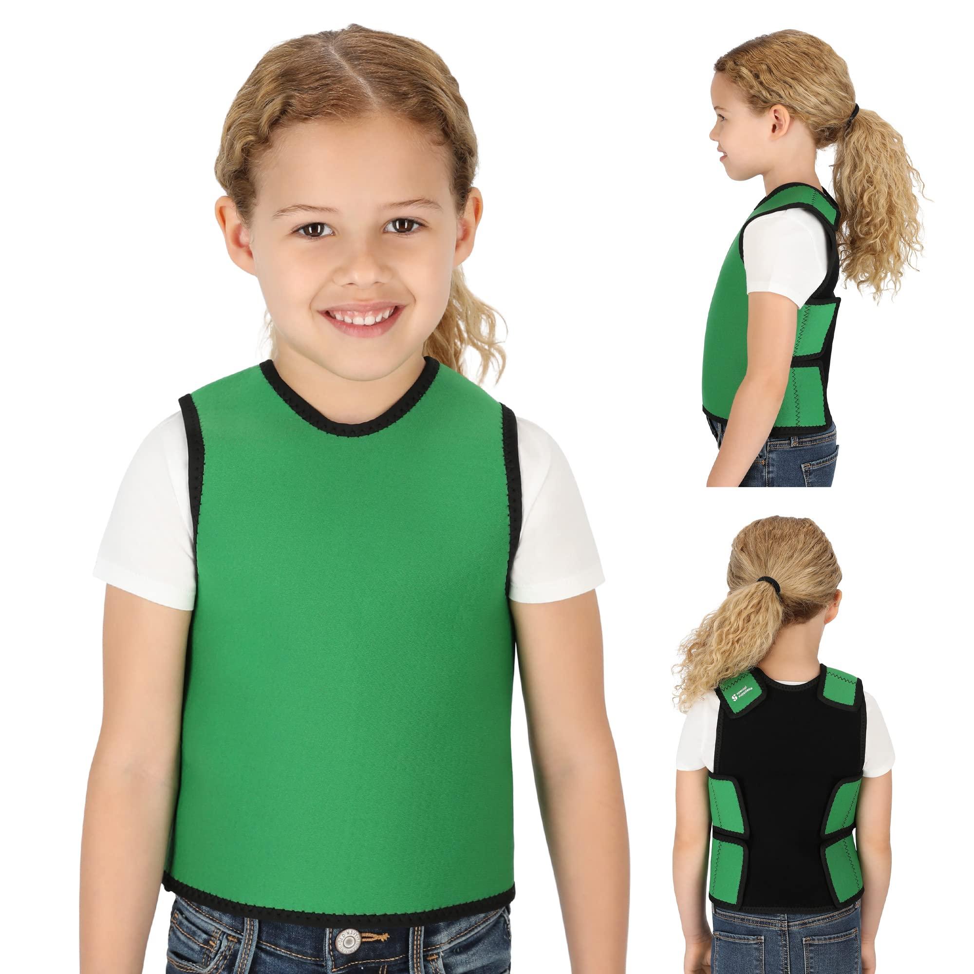 Special Supplies Special Supplies Sensory Compression Vest Deep Pressure Comfort (Green, X-Small)
