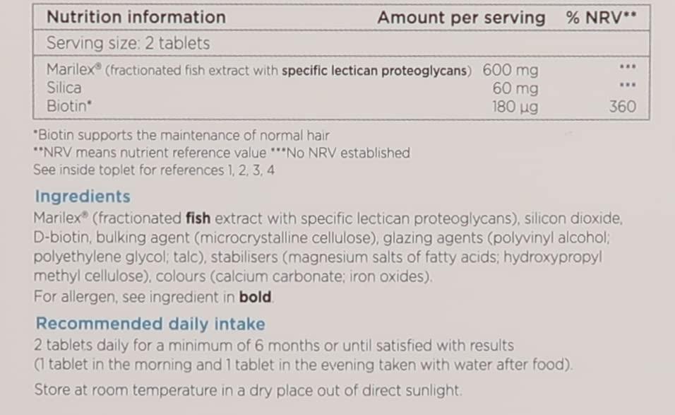 Nourkrin Nourkrin Woman for Healthy Hair Growth food supplement with Marilex, biotin and silica 60 tablet pack (1 month supply)