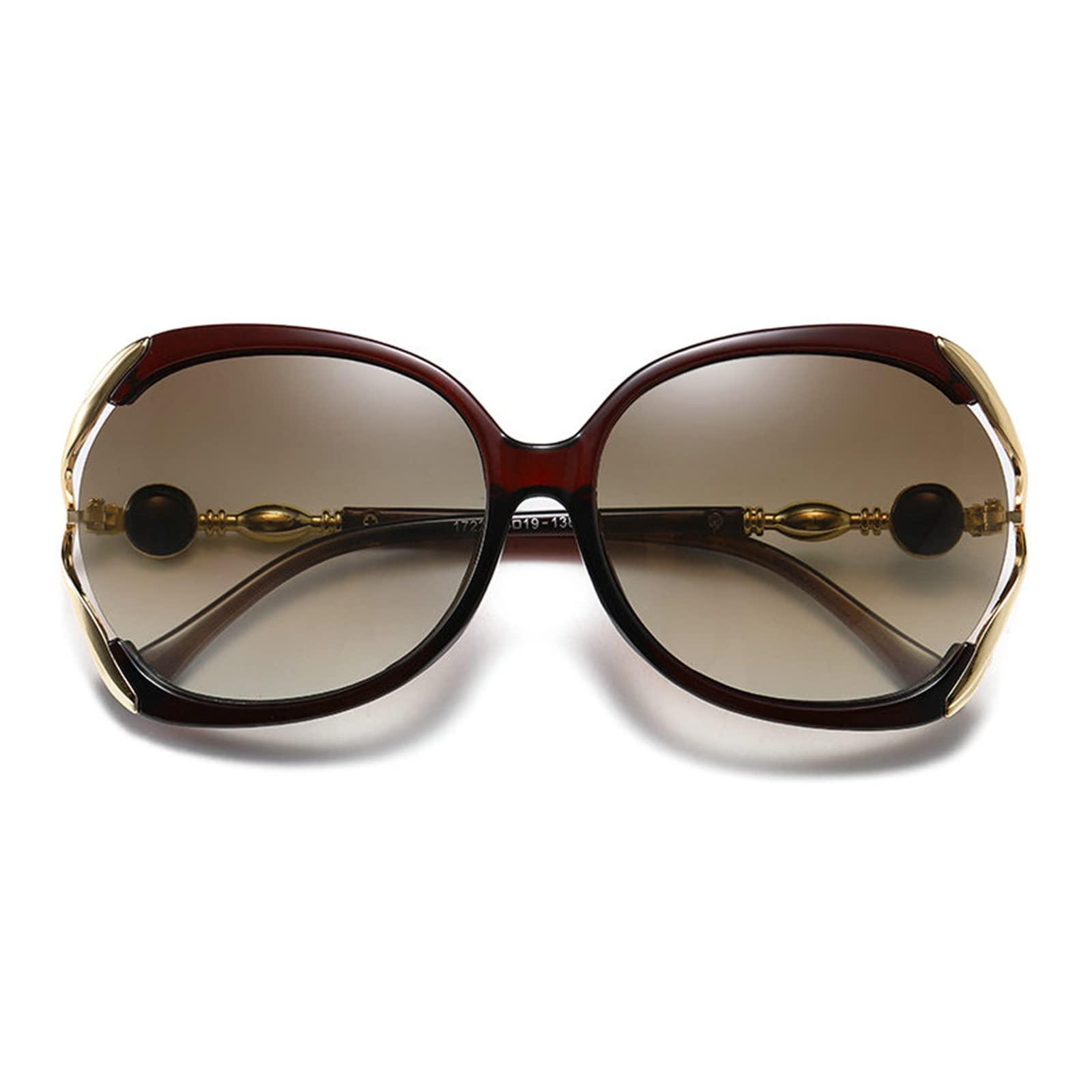 willochra willochra Women Reading Sunglasses Fully Magnified Readers -NOT Bifocals with Spring Hinges Comfortable Simple Stylish Readers (brown, 1.75, multiplier_x)