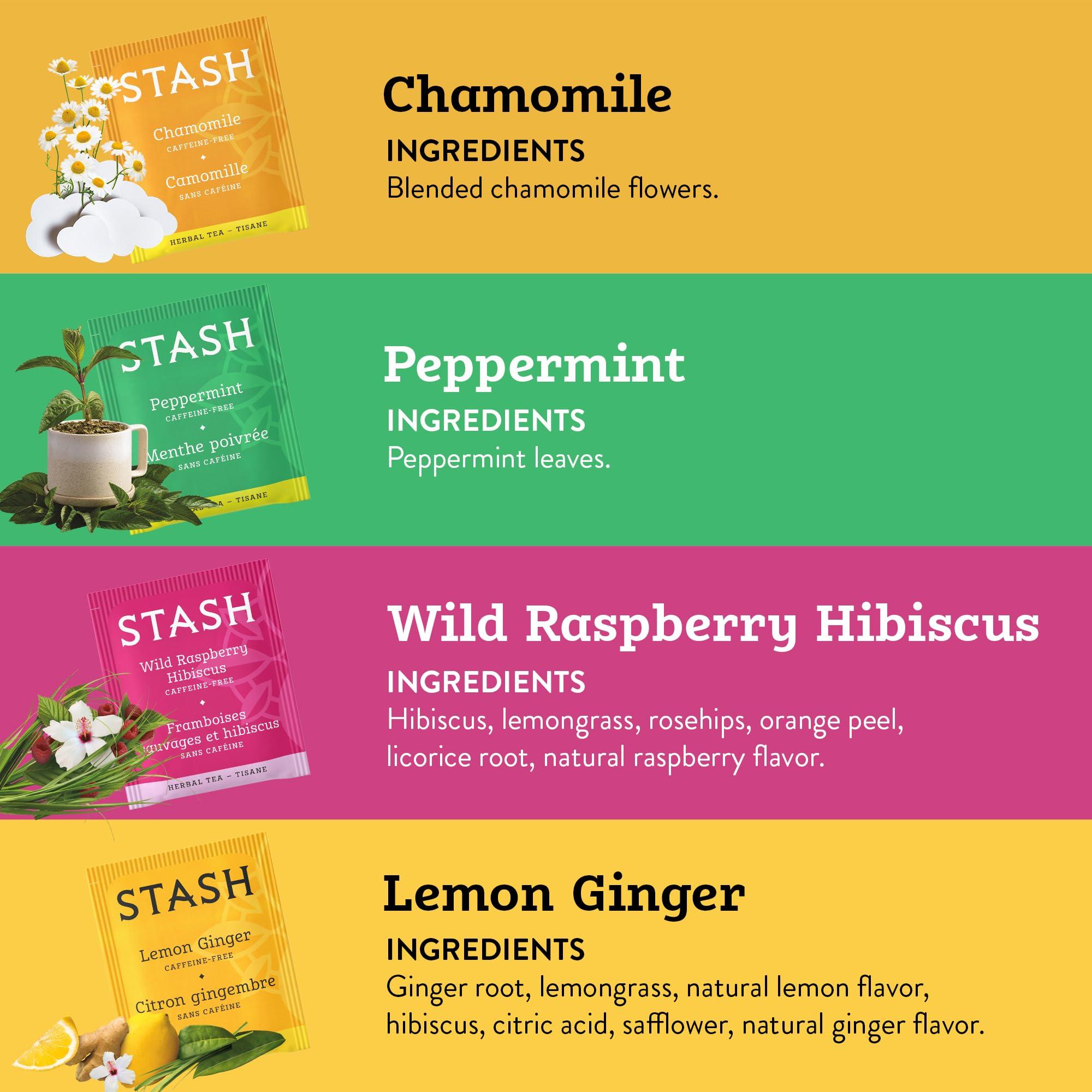 Stash Stash Tea Day to Night Tea Sampler - Assorted Specialty Tea Gift Set, High to No Caffeine, 7 Flavors, 35 Tea Bags