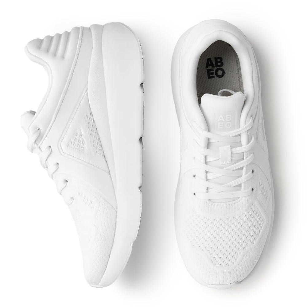 ABEO ABEO MXV Shift Womens Metatarsal Footbed Walking Shoes | Ideal for Metatarsalgia | Ball of Foot Pain Relief | Removable Orthotic Metatarsal Pad Bright White 10 Medium