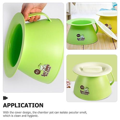 Healifty Healifty Kid Potty Kids Potty Spittoon with Cover Chamber Pot for Bedroom Home Chamber Pot Spittoon for The Elder Urine Bucket Bottle with lid Urine Pot Plastic Portable Child Night Urinal