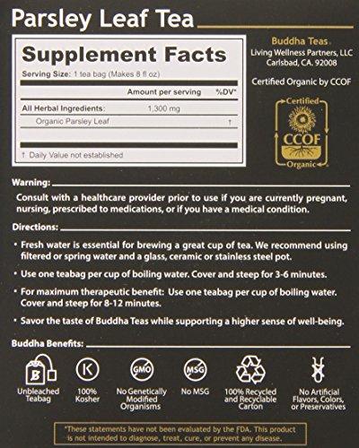 Buddha Teas Buddha Teas Parsley Leaf Tea, 18 Count (Pack of 6)