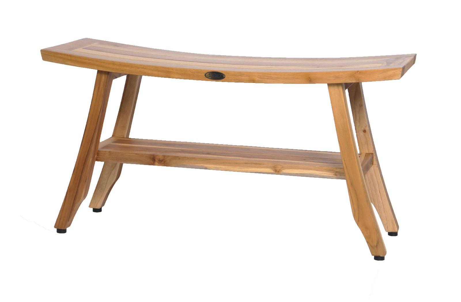 EcoDecors EcoDecors Serenity Shower Stool with Satori Teak Shower Stool