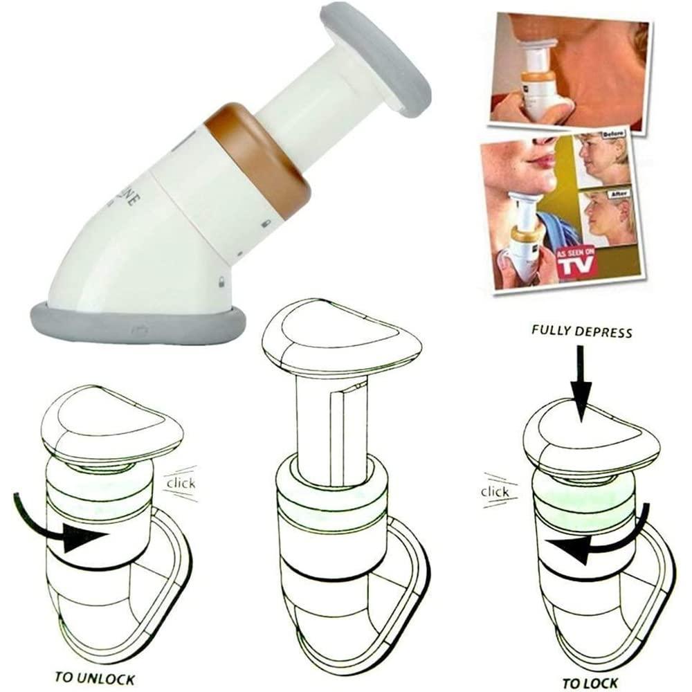 MQ MQ Neckline Slimmer & Toning System, Portable Neck Exerciser Chin Massager to Reduce Double Chin