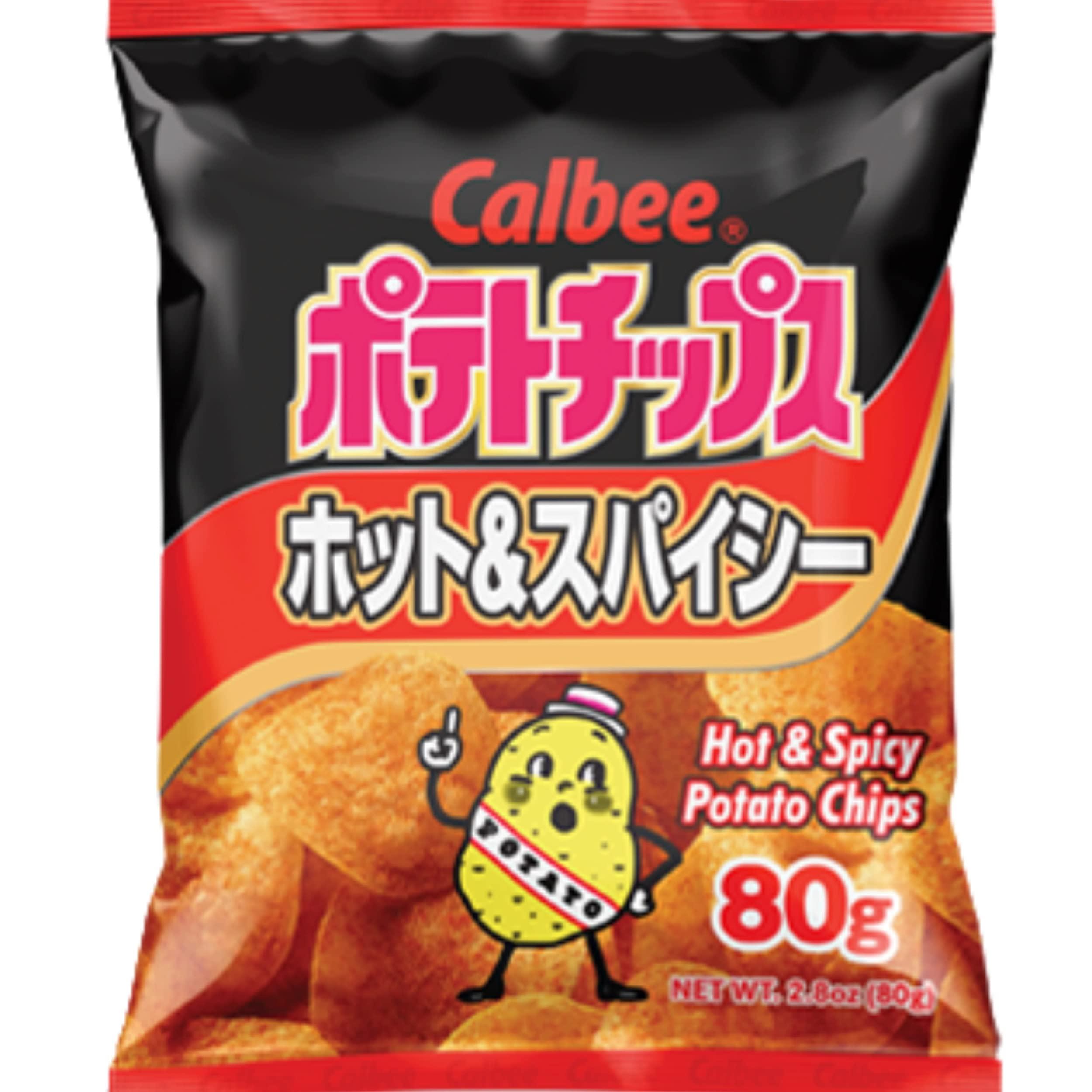 Calbee Calbee Potato Chips 80g (Hot & Spicy, 1 Pack)