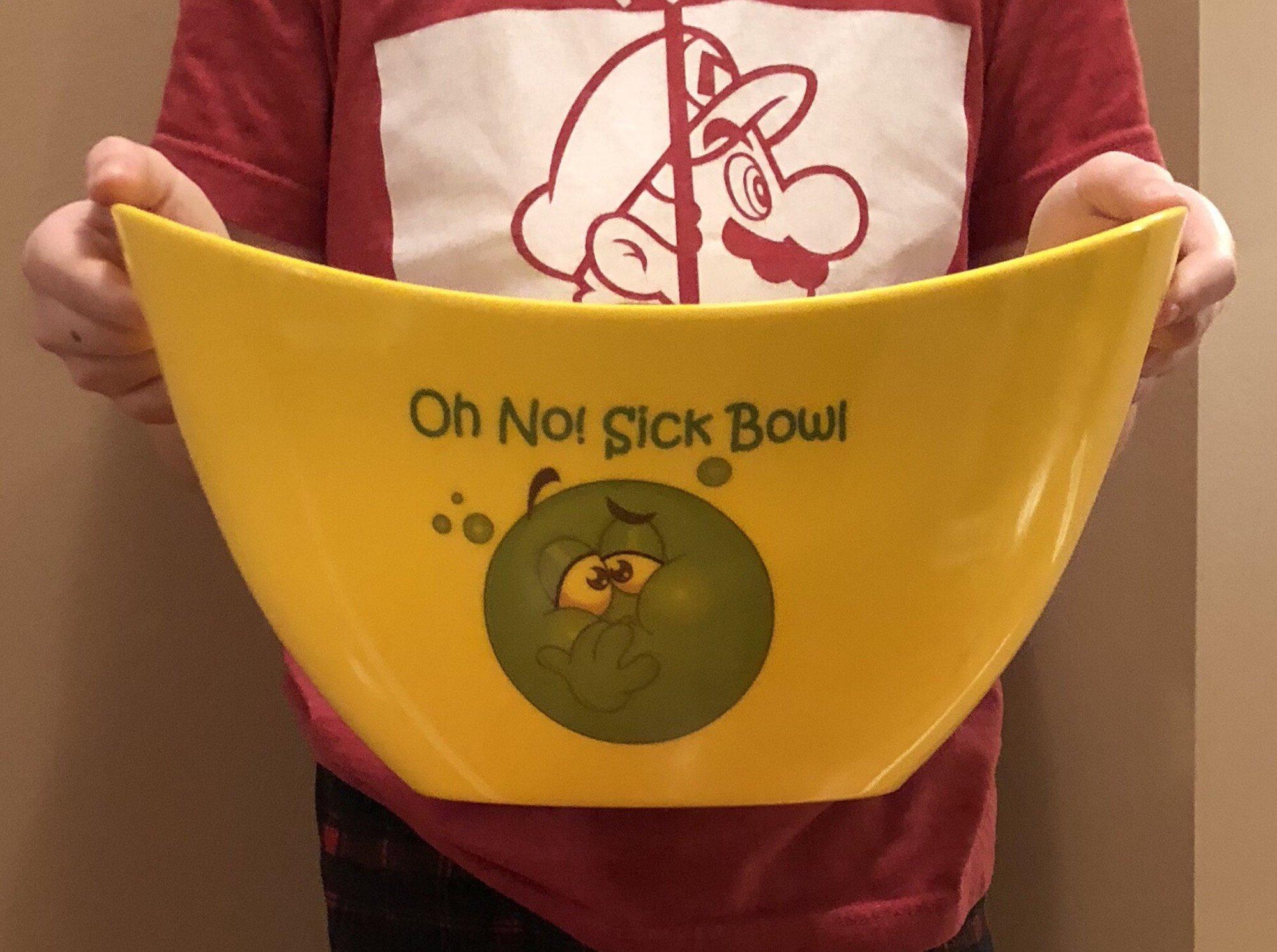 Oh No! Sick Bowl Oh No! Sick Bowl - Throw Up Bowl for When You Have The Stomach Flu!!