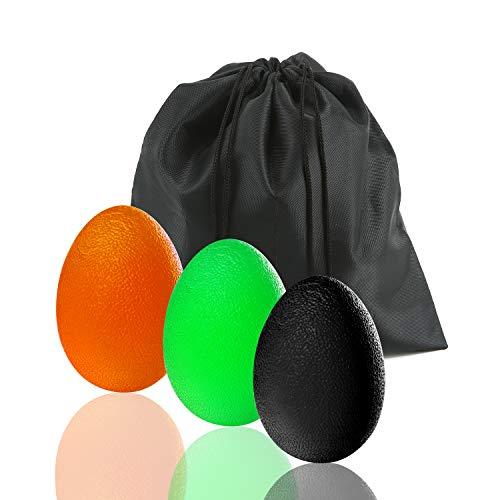 voidbiov Hand Stress Balls 3 Resistance Set, Arthritis Rehab Exercise Balls, Stroke Auxiliary Therapy Balls