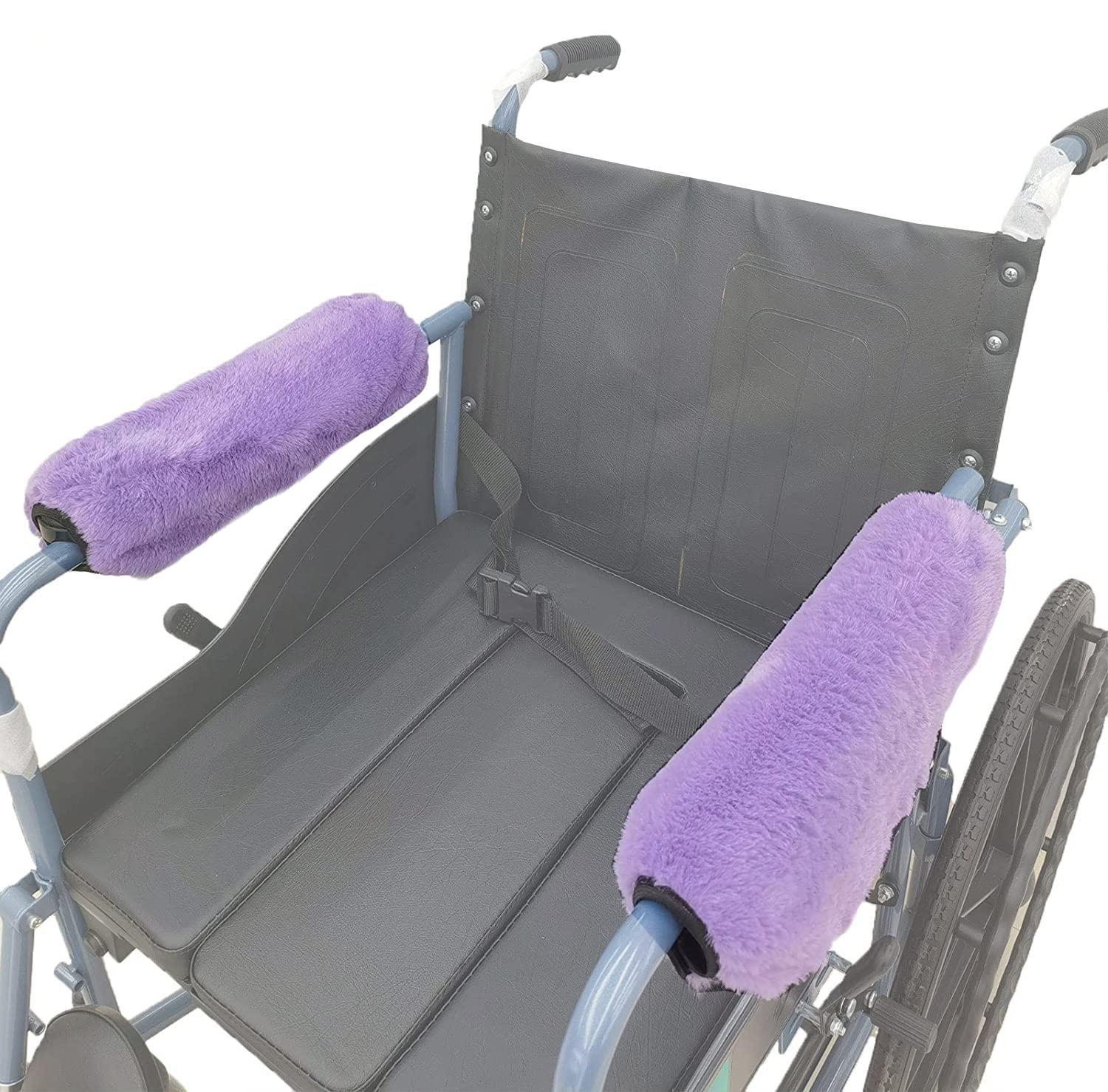 easy-you easy-you Soft Armrest Cushion Pad Wheelchair Armrest Covers 2PCS (Purple) Durable Wheelchair Accessories, 100 Count