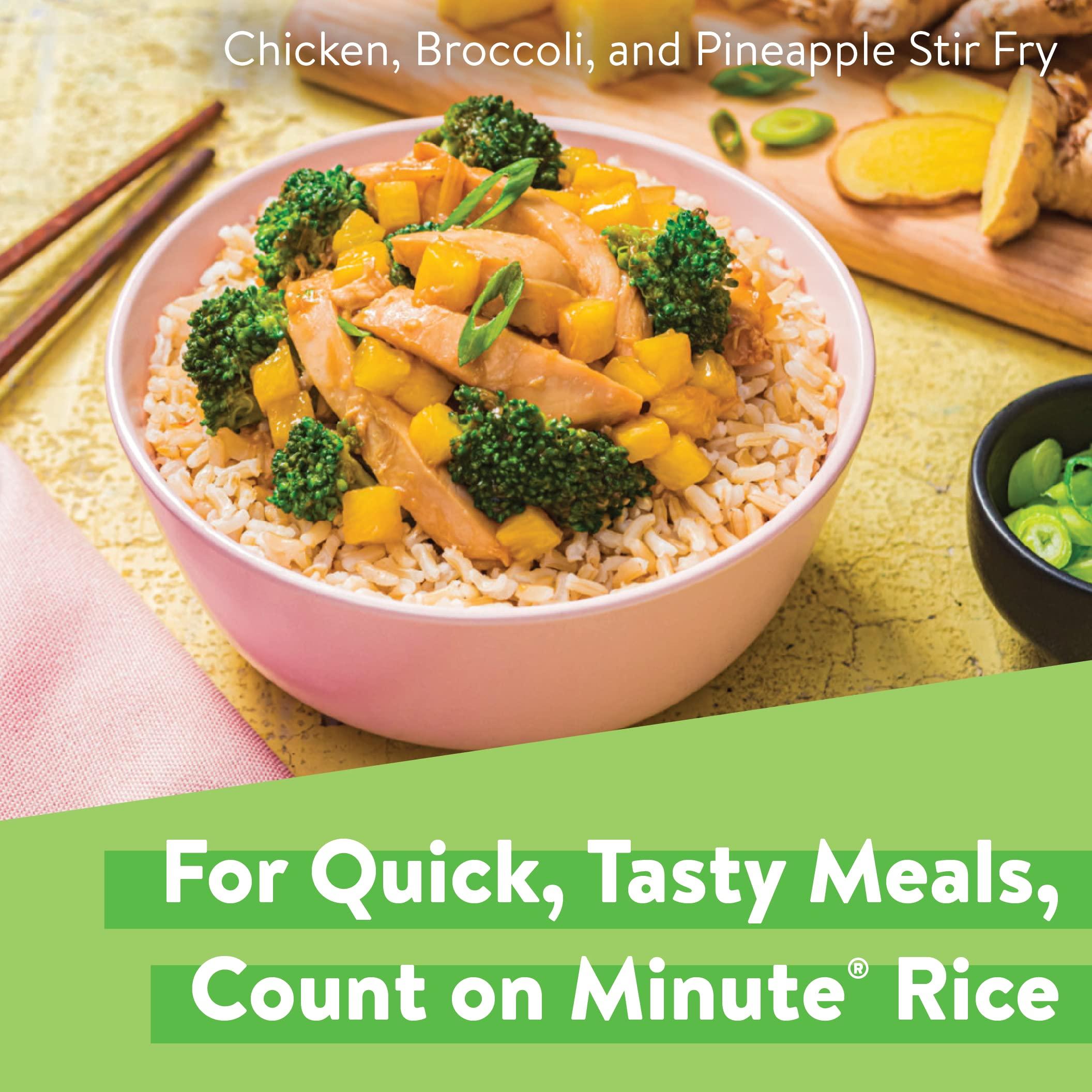 Minute Minute Brown Rice, Instant Brown Rice for Quick Meals, 28-Ounce Box (Pack of 4)