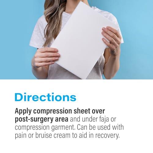 Bruizex Lipo Foam Post Surgery Pads, Liposuction Recovery Foam Boards, Compatable with Compression Garment Sheets, Faja, Abdominal Binder, Waist Trainer, Belly Wrap, BBL Pillow, Foam Boards, 3-Pack