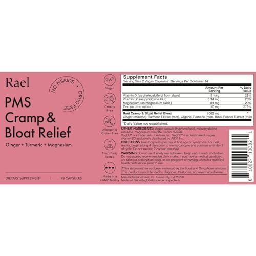 Rael Rael Bundle - Disposable Underwear (Size S-M, 10 Count) & PMS Supplement for Women (28 Capsules)