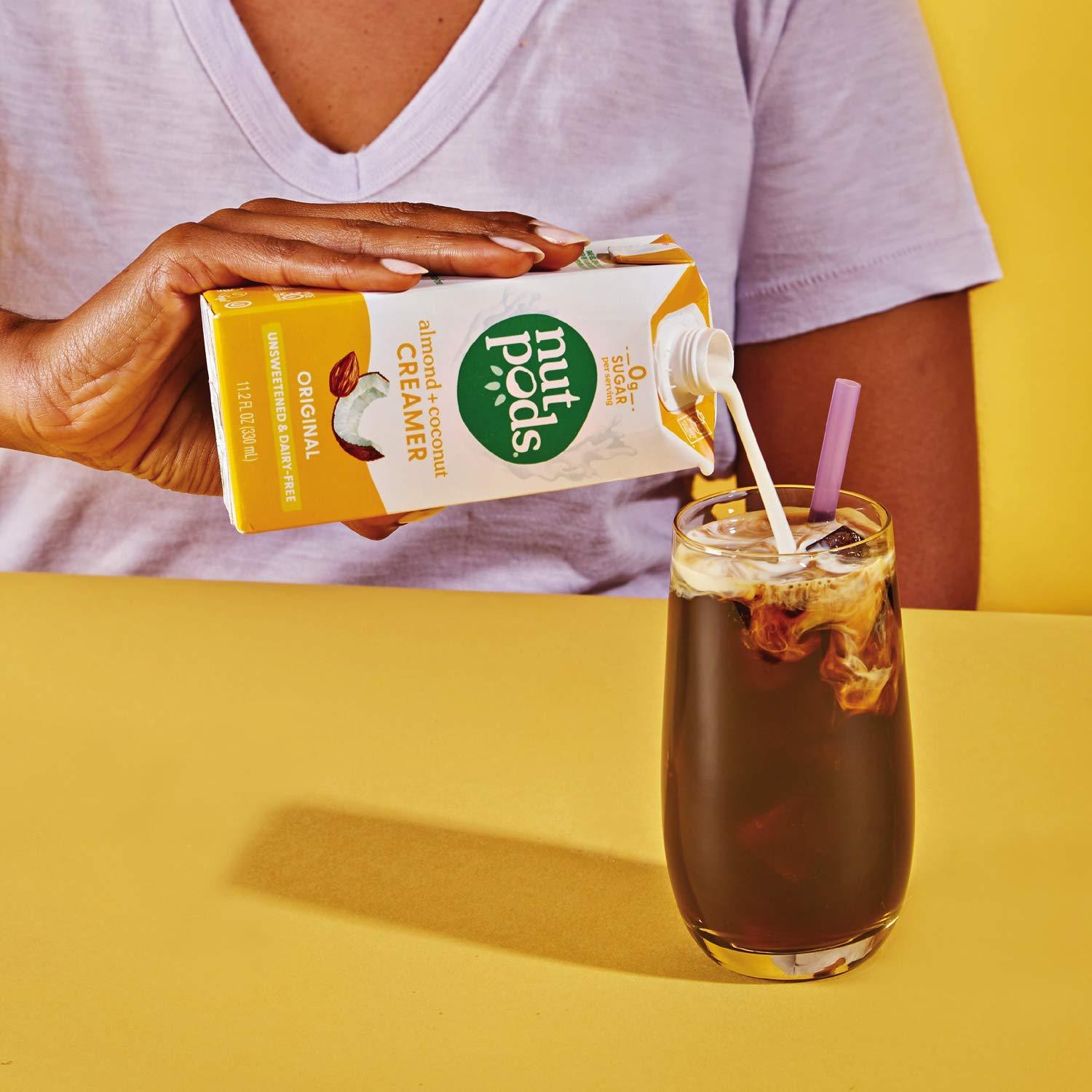 nutpods nutpods Non Dairy Coffee Creamer Bundle: a 4 pack of our Original creamer and a 4 pack of our Hazelnut creamer.