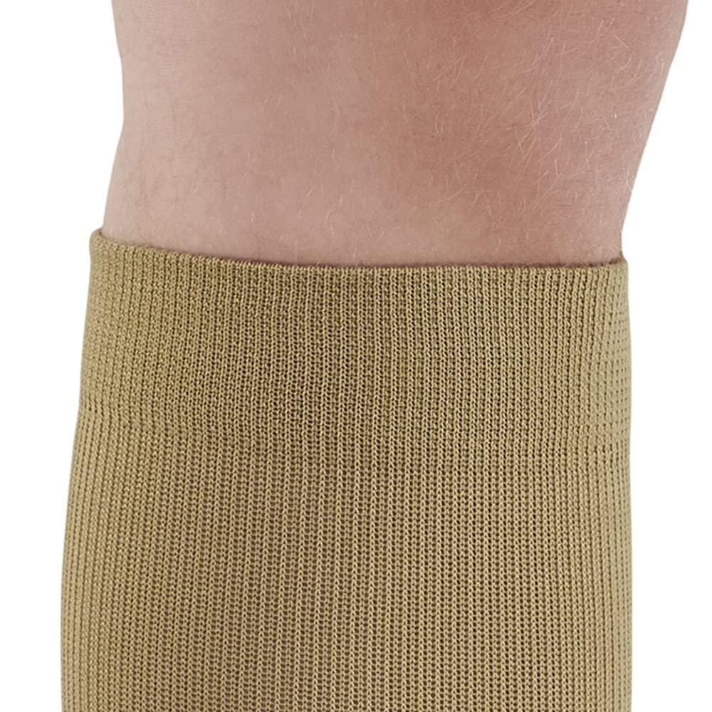Ames Walker Ames Walker AW Style 111 Cotton 20-30 mmHg Firm Compression Knee High Socks Khaki Small