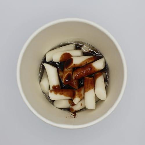 Yopokki Yopokki Instant Halal Tteokbokki Cup (Jjajang, Cup of 2) Korean Street food with Jjajang flavored sauce Topokki Rice Cake - Quick & Easy to Prepare