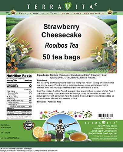 TerraVita Strawberry Cheesecake Rooibos Tea (50 tea bags, ZIN: 539273)