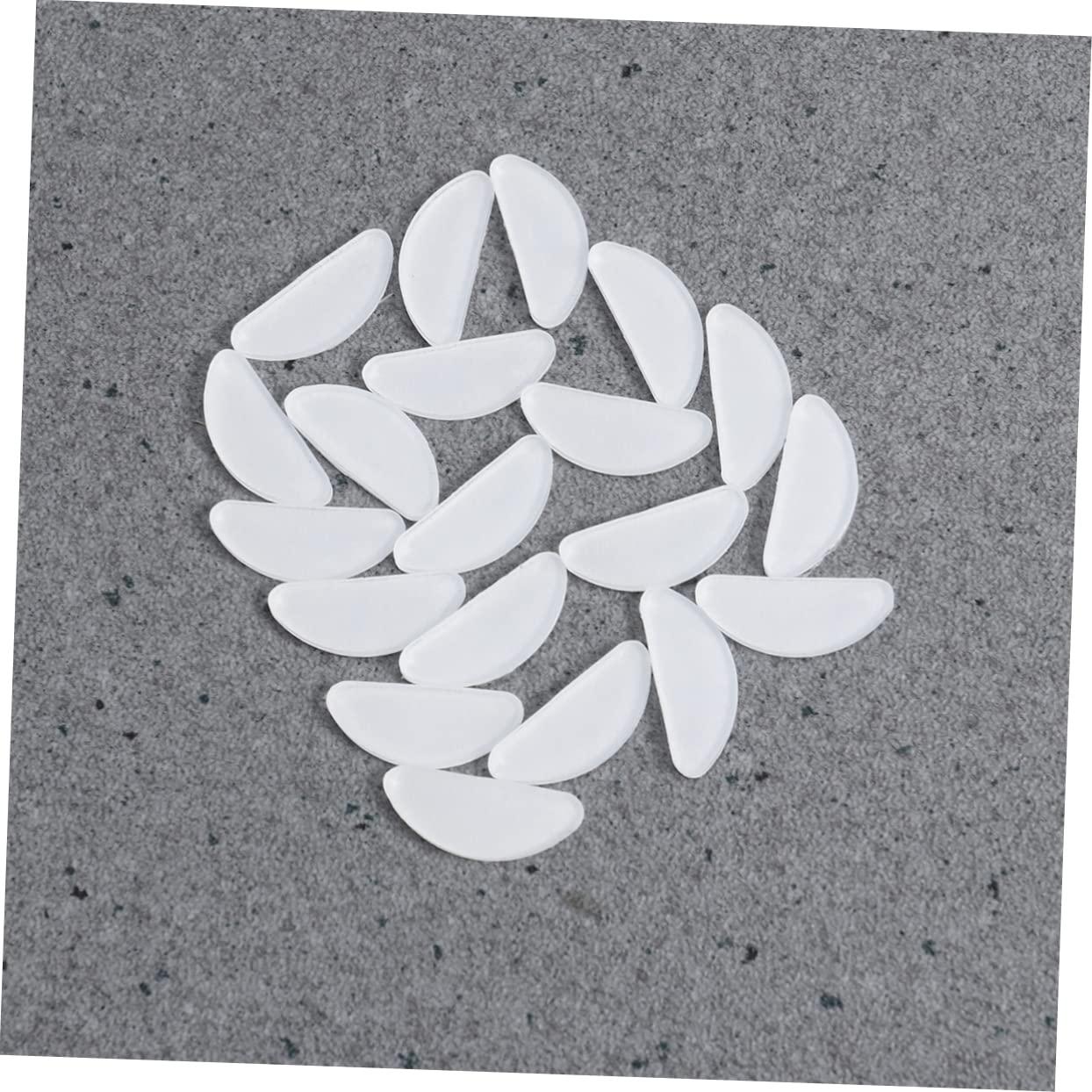 Healeved Healeved 30 Pairs Nose Pads Sunglasses Accessories Eyeglass Accessories Glasses Lift Pads Eyeglass Comfort Pads Glasses Nose Pad Lens Wipes for Glasses Eyeglass Cleaner Glasses Chain White