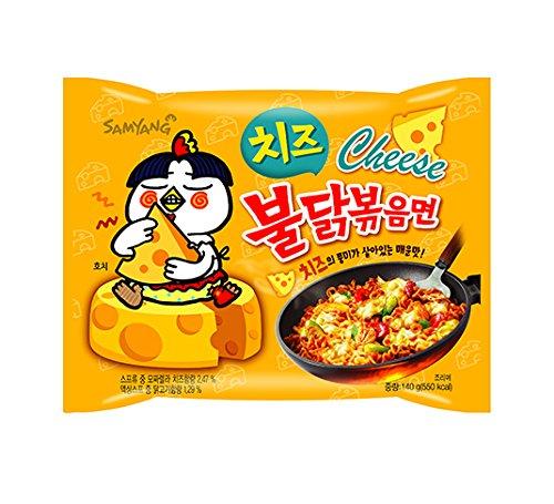 Sam Yang Samyang Korean Buldak Cream Carbonara Noodles PK1 & Buldak Carbo Noddles PK1 & Buldak Cheese Pk1(420Gm)(Imported) Pack of 3 (Non - Vegetrian)