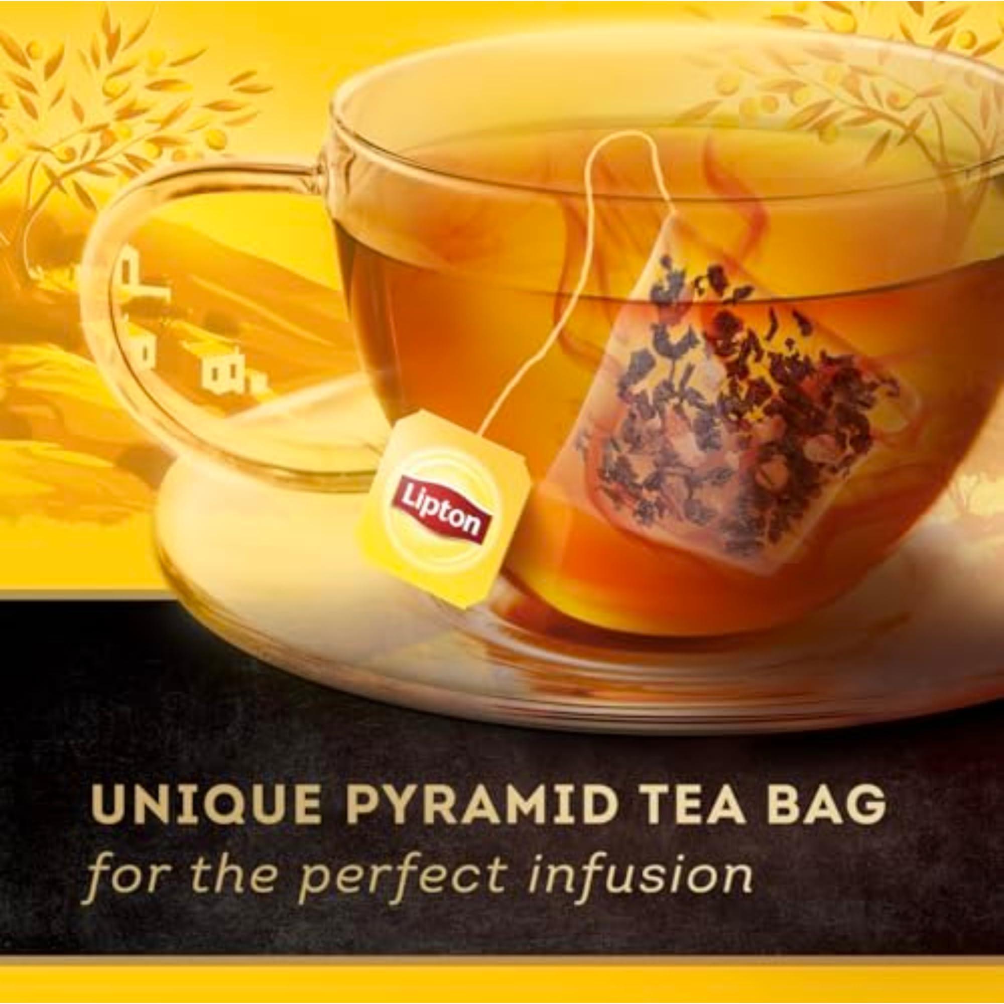 Lipton Lipton Black Tea Peach Mango, Pyramid Tea Bags, Flavored Teabags, 80 Total Bags (20ct - Pack of 4)