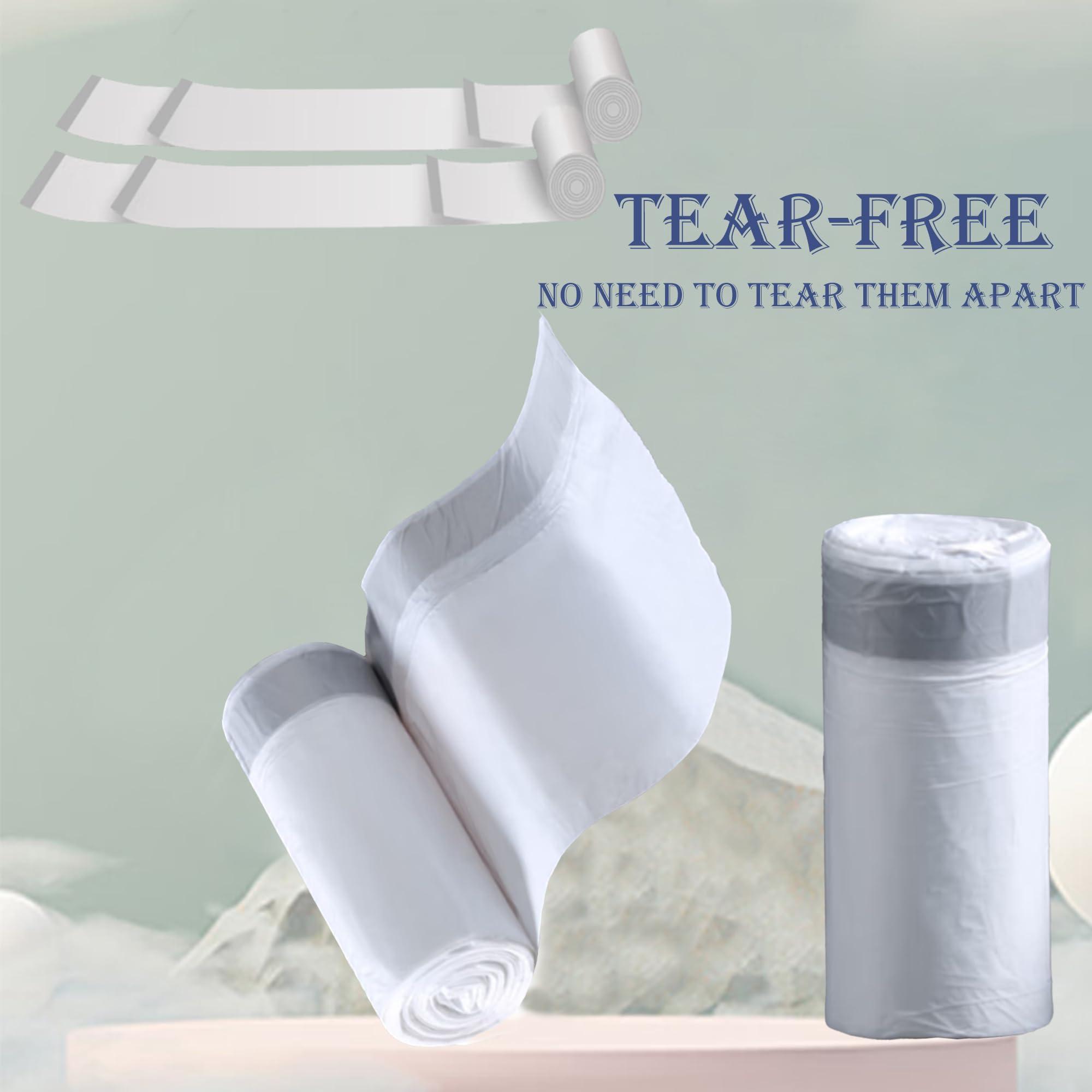 Joylake 5 Gallon Heavy Duty Trash Bags 1.2 Mil THICK Reinforced Drawstring | Pre-Separated Liners for Kitchen, Bedroom, Bathroom Office for 5 Gallon Bucket & Mesh Trash Can | Tear & Leak Resistant 100 Count