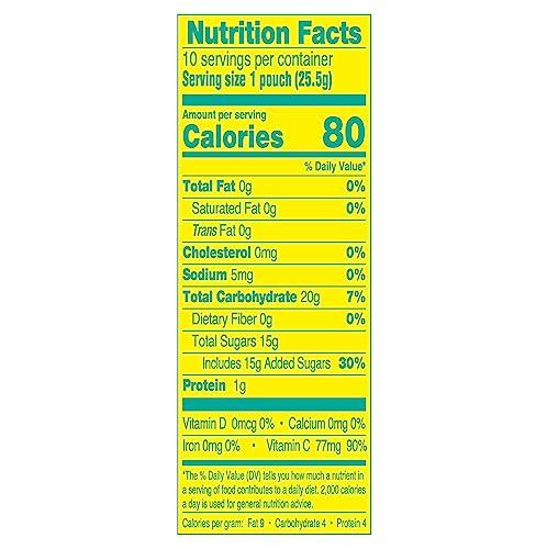 Arizona AriZona Fruit Snacks, Sour Lemonade - 10 Boxes of 10 ct. 0.9oz Bags (Total 100 ct. 0.9oz Bags) - Gluten Free - Gummy Chews