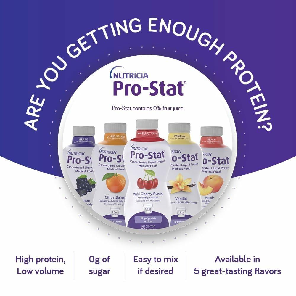 Pro-Stat Pro-Stat Concentrated Liquid Protein Medical Food - Wild Cherry Punch, 30 Fl Oz Bottle (Case of 6)