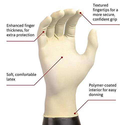 BarrierSafe Solutions International Microflex MF-300-XL Extra Large Diamond Grip Latex Gloves 100 Count