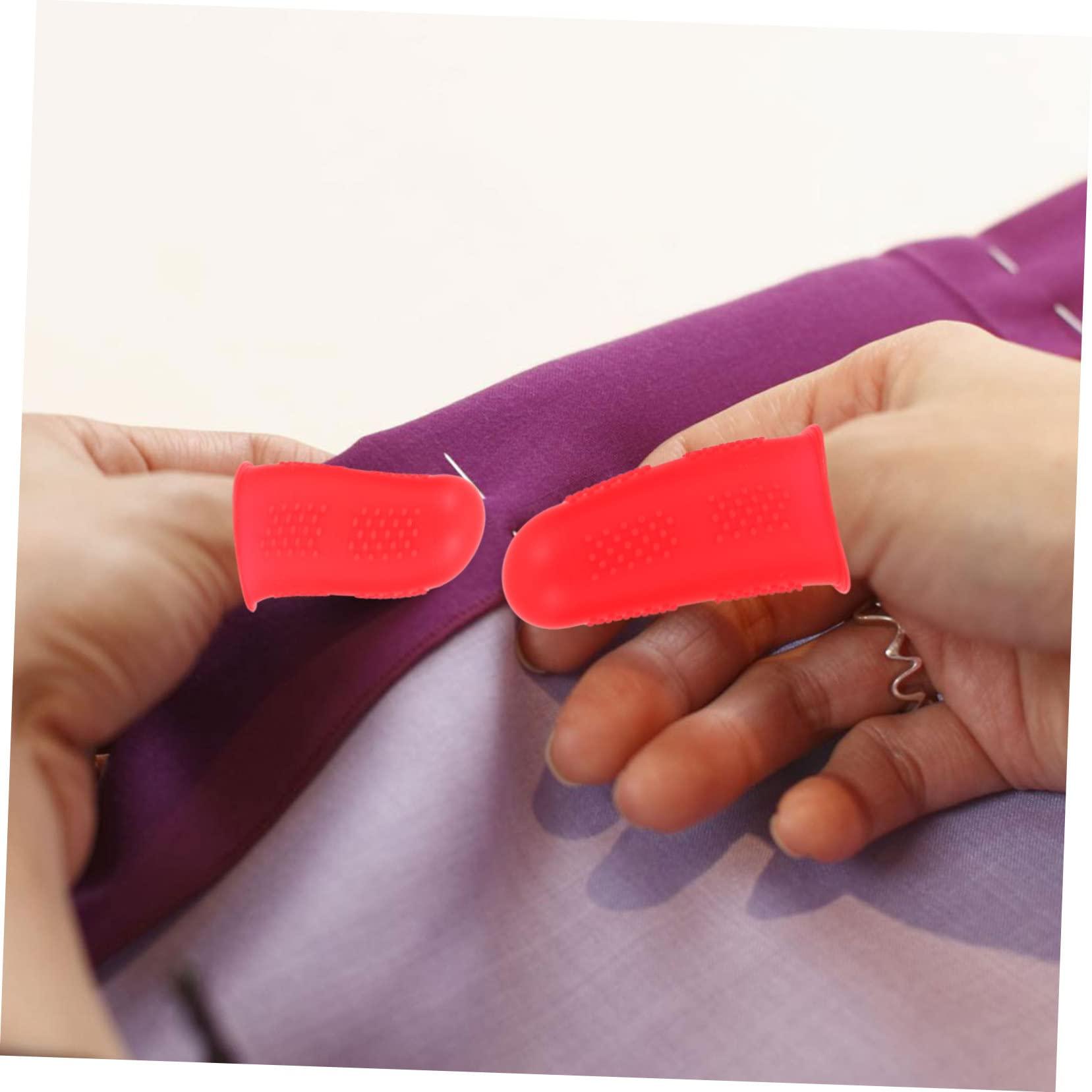 DOITOOL 30pcs Finger Protector Silicone Mitts Silicone Bandages Silicone Finger Sleeve Finger Cover Finger Covers Hot Glue Silicone Finger Protectors Protective Finger Caps Guitar