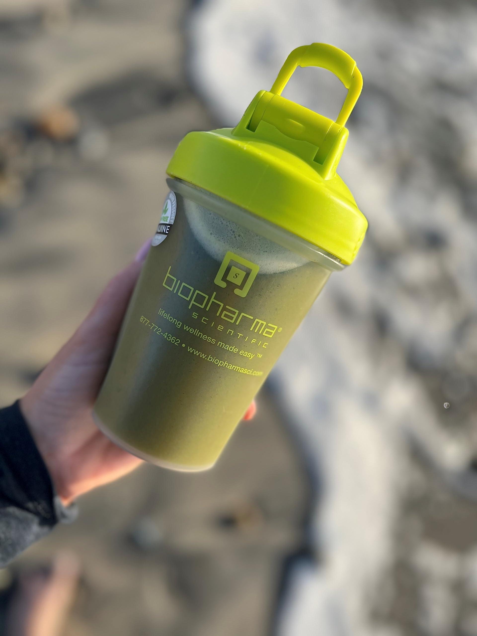 Biopharma Scientific Biopharma Scientific NanoGreens: Greens Superfood Fruit & Vegetable Powder for Digestive Health & Immunity with Spirulina, Chlorella, Kale, Spinach, Plant Based, Green Apple Flavor, 30 Servings