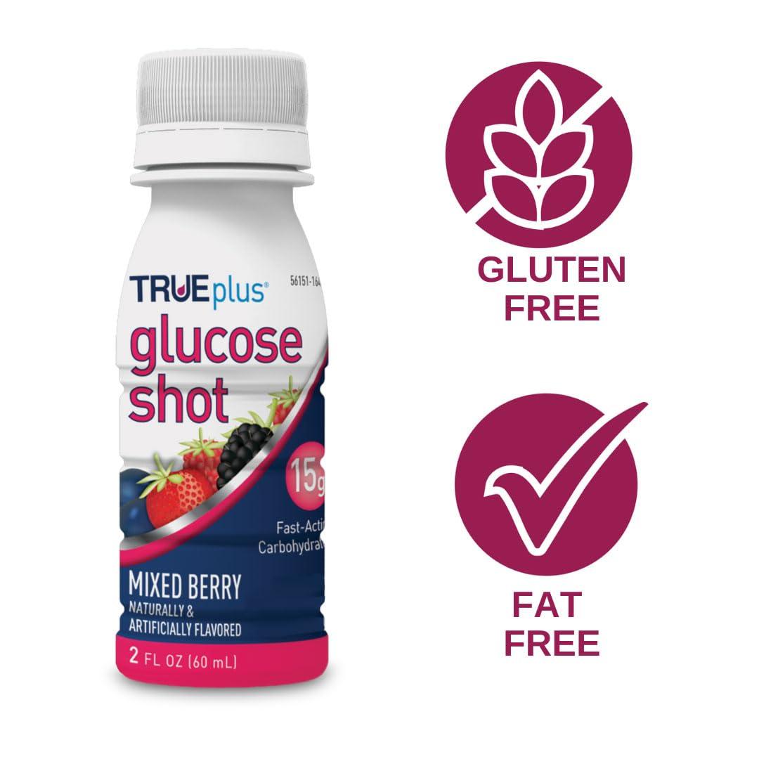 TRUEplus TRUEplus Glucose Shots 12 Bottles - Mixed Berry