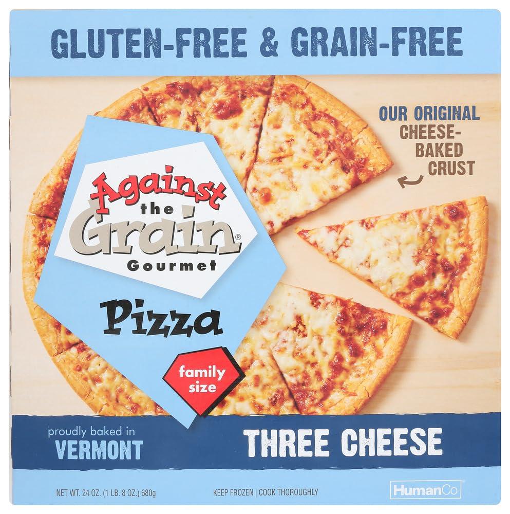 Against The Grain Gourmet Against The Grain Three Cheese Pizza, 24 Ounce - 6 per case.