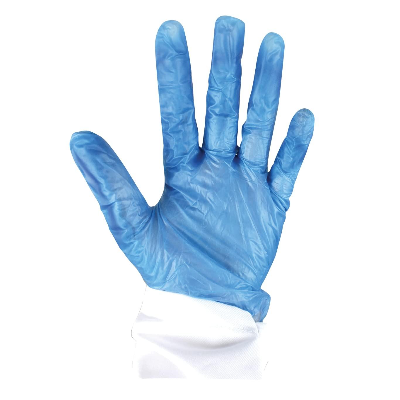 Detectamet Metal Detectable Vinyl Gloves (Case of 1000) (Large)