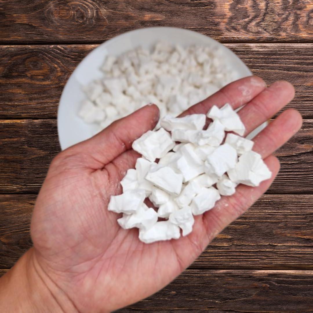 mekoman Arrowroot Chunks, Radix Puerariae Flour, Snack Sized of Crunchy Arrow Roots Starch, Gluten-Free Cornstarch Substitutes Thickening Ingredient for Cooking, Baking, and More - Ideal for Sauces, Soups,