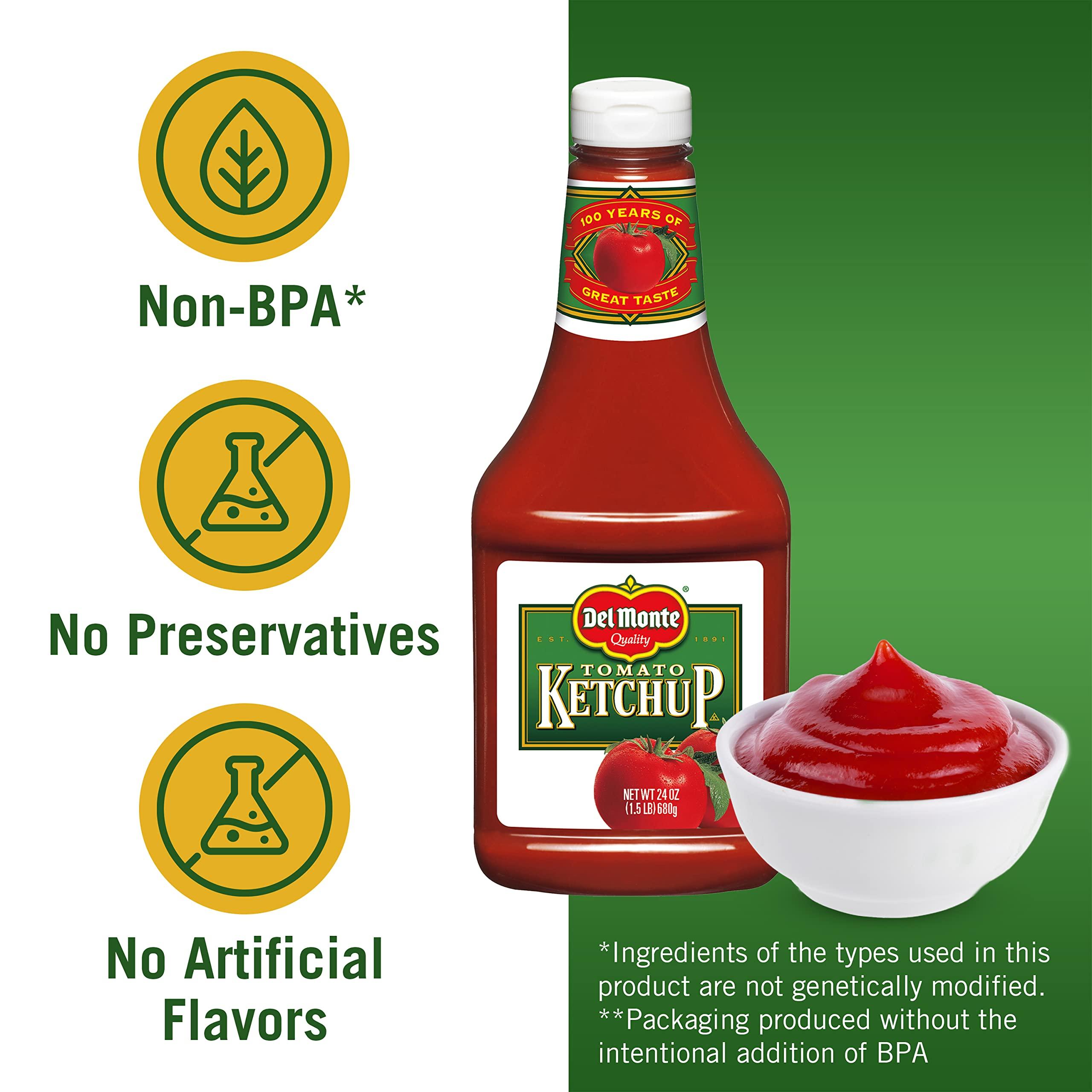 Del Monte DEL MONTE Tomato Ketchup, 24 oz Bottle
