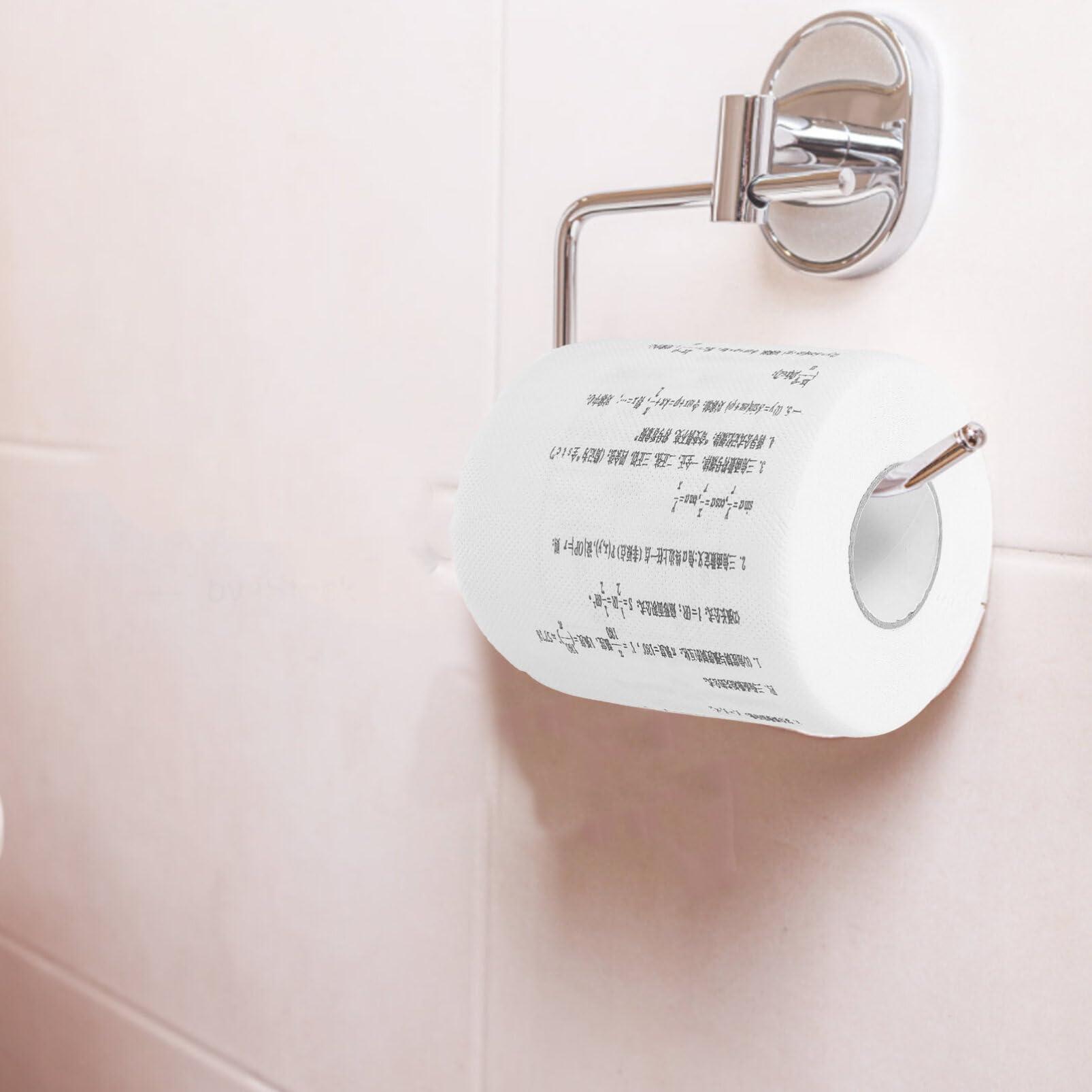 Healeved Healeved 2 Rolls Funny Toilet Paper Mathematical Formula Print Novelty Toilet Paper Bath Tissue Roll for Home Decor Potty Gifts Prank and Hilarious