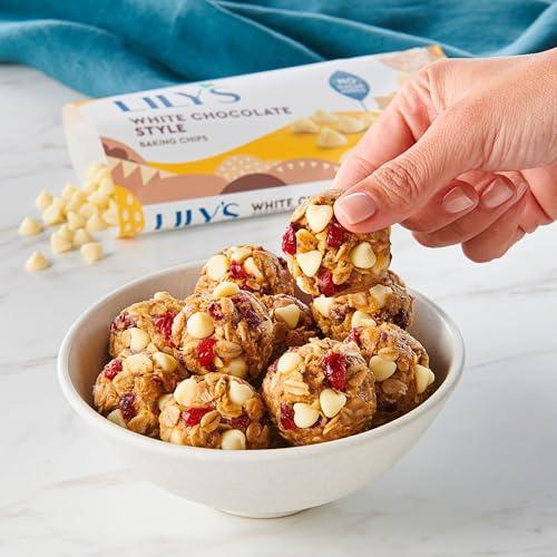 Lily's LILY\'S White Chocolate Style No Sugar Added, Baking Chips Bag, 9 oz