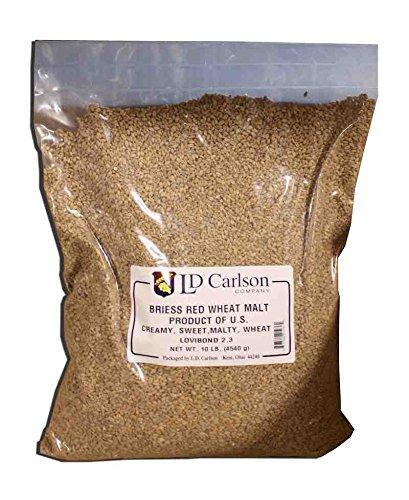 Briess Briess Grain U.S. Brewers Malt for Beer Making & Home Brewing 10 LB (Red Wheat)