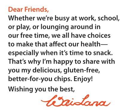 WAI LANA Wai Lana Chips Rice Crisps – Nacho Cheese, Gluten-Free, Vegan, Non-GMO, 4.5 oz (Count of 6)