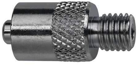 ZORO SELECT Male Luer 1/4-28,303 SS, Silver