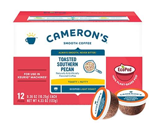Cameron's Coffee Cameron's Coffee Single Serve Pods, Flavored, Toasted Southern Pecan, 12 Count (Pack of 1)